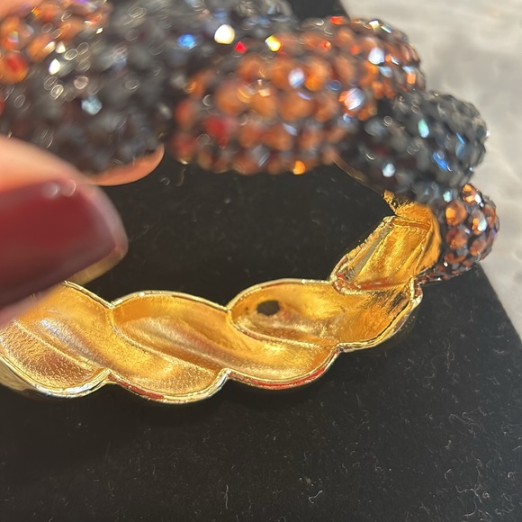 Jet Black & Smoky Topaz Crystal Rope Design Bracelet-Boutique - Picture 9 of 12